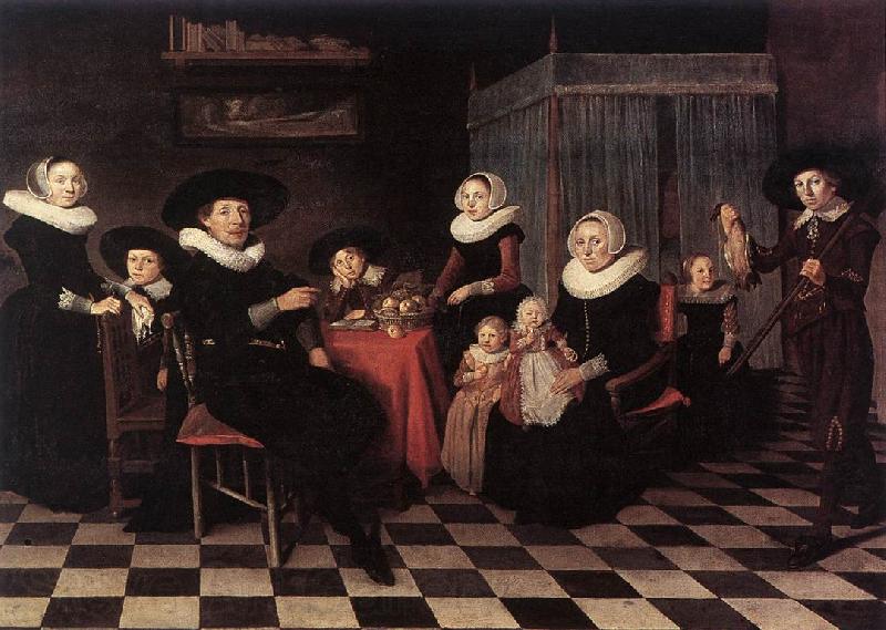 PALAMEDESZ, Antonie Family Portrait ga Norge oil painting art